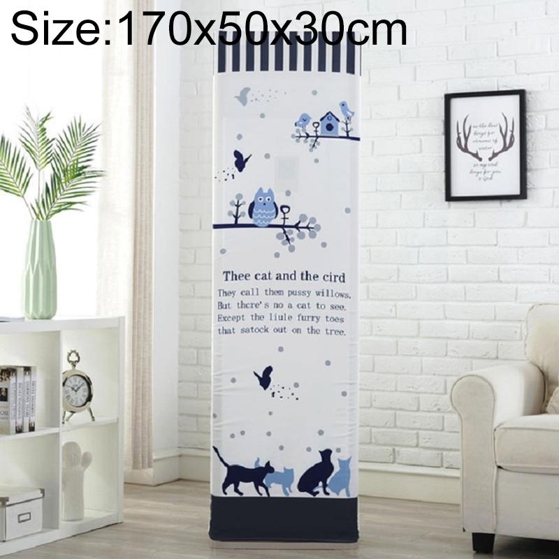 Cat And Bird Fabric Dust Cover For Vertical Cabinet Ac - 170X50X30Cm All-Inclusive-1964932224491065351