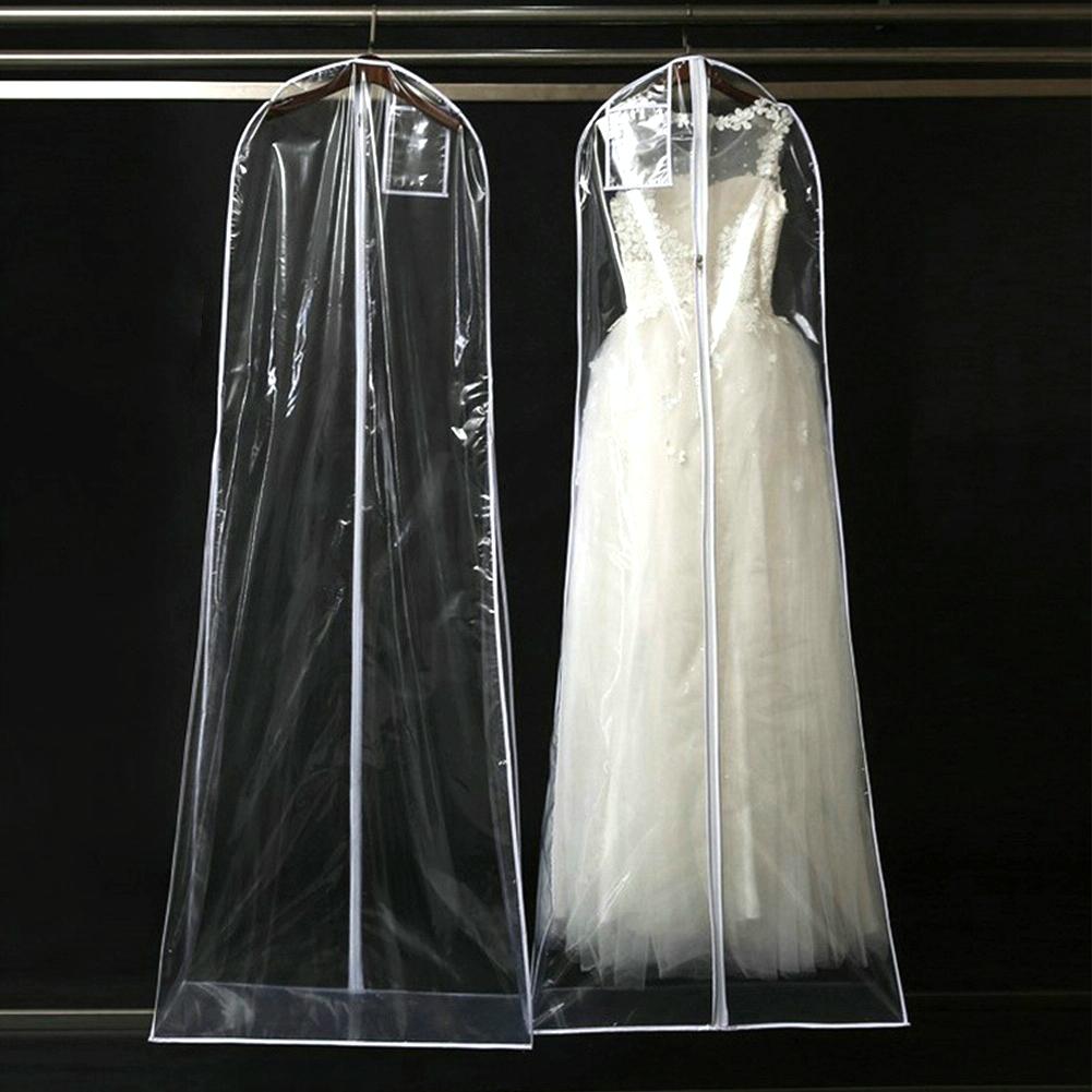 Wedding Dress Storage Bag - Transparent Coat Protective Dust Cover-1915197384246300678