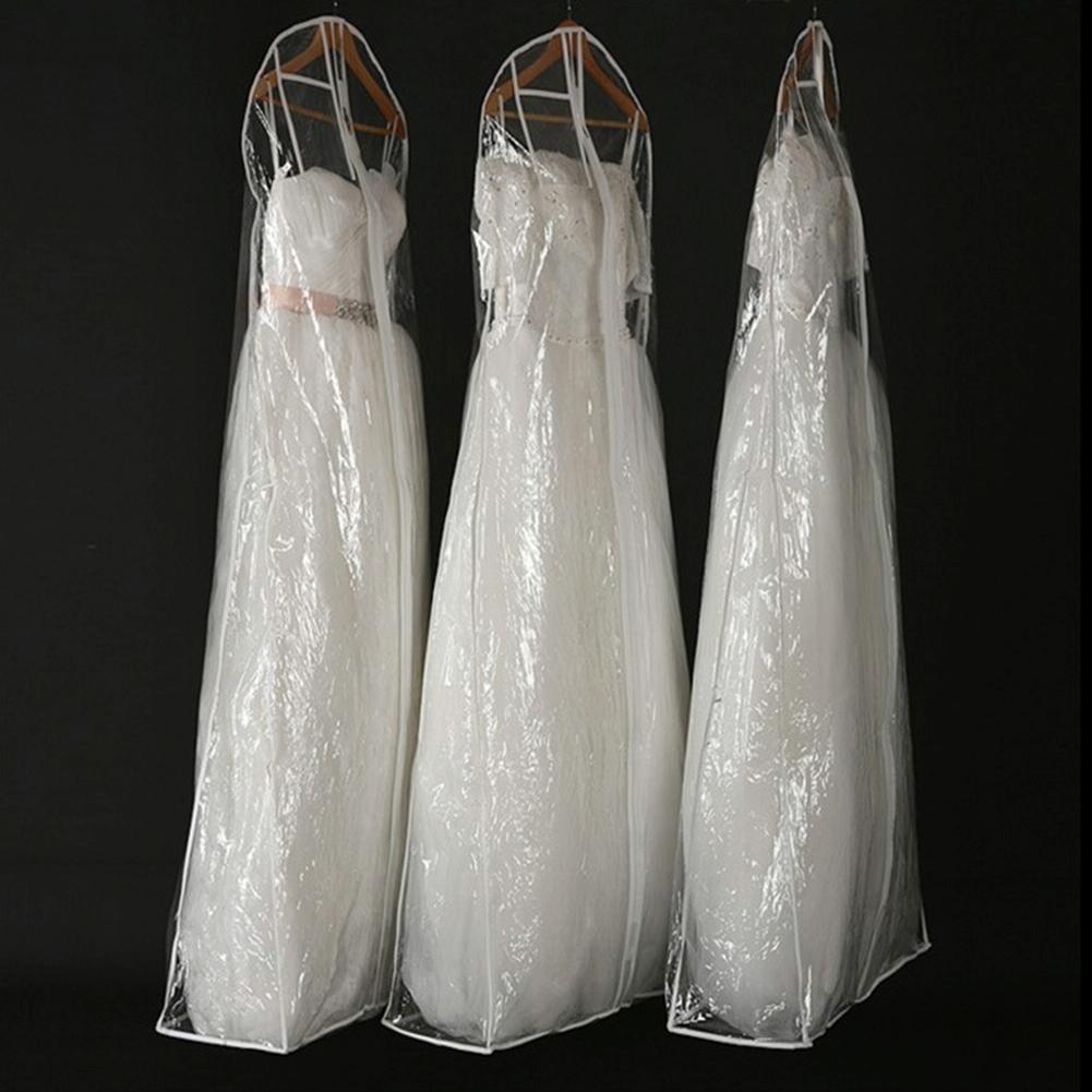 Wedding Dress Storage Bag - Transparent Coat Protective Dust Cover-1915197384246300675