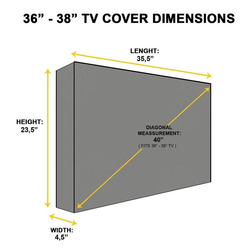 Universal Outdoor Tv Cover - Waterproof & Dustproof - Fits 40-42 Inches-1915197807946502151