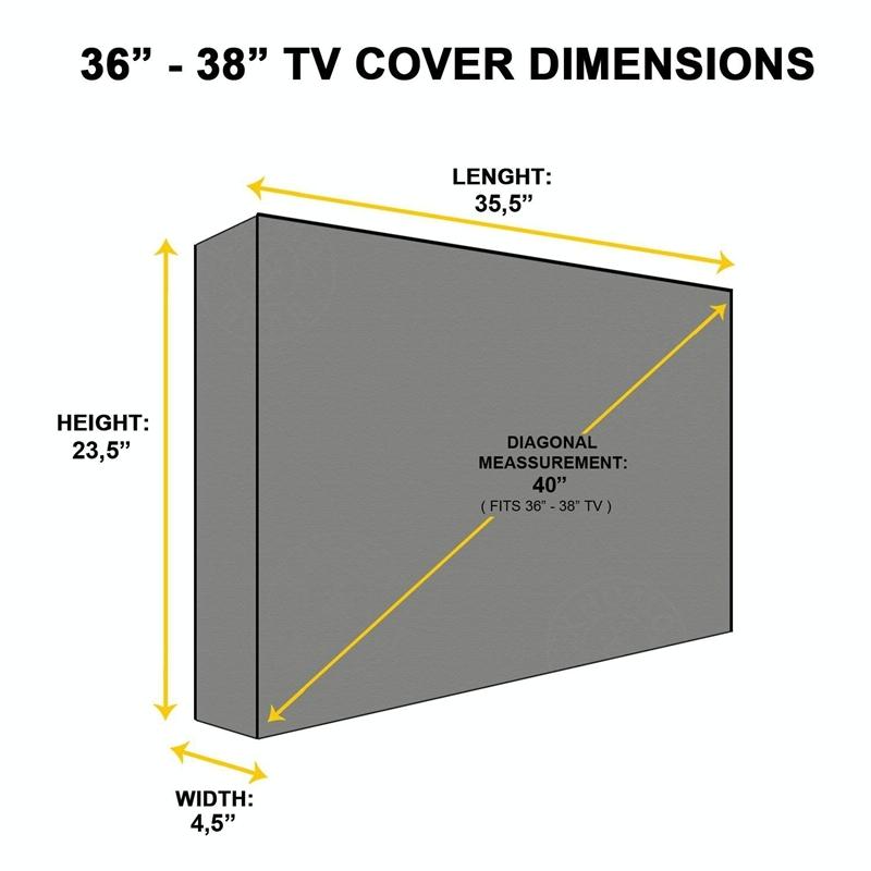 Universal Outdoor Tv Cover - 50-52 Inch Waterproof & Dustproof-1915197439787274247