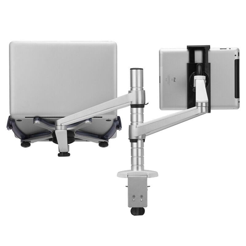 Adjustable Aluminum Double Arm Tablet Stand - Universal Rotation-1964932280048816131