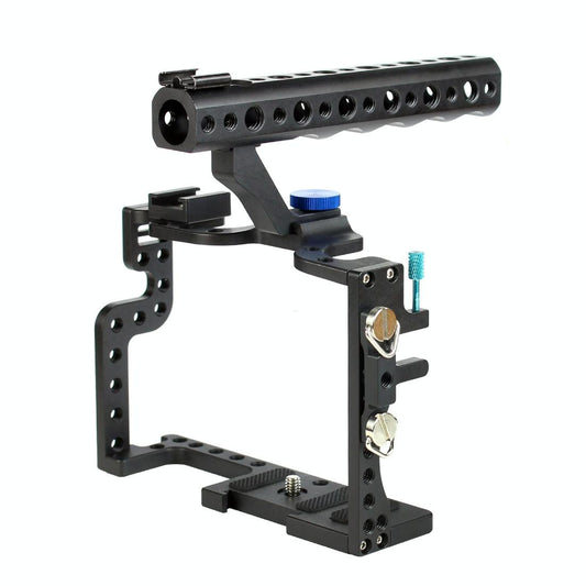Panasonic Lumix Gh3 / Gh4 Video Cage Stabilizer With Metal Handle Black-1915196916338135041