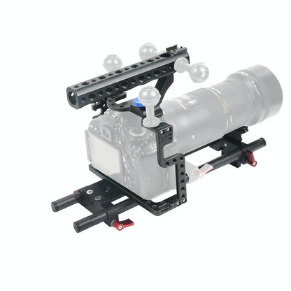 Panasonic Lumix Gh3 / Gh4 Video Cage Stabilizer With Metal Handle Black-1915196916338135044