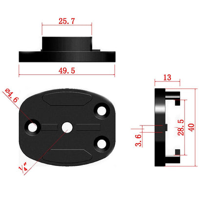 4 Holes Aluminum Quick Release Tripod Mount For Sports Camera-1915198325594918914