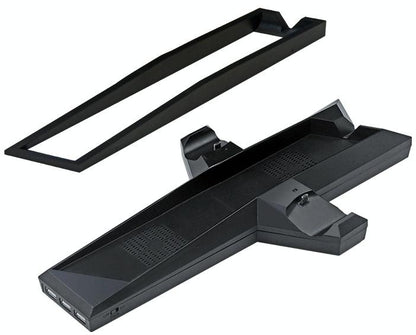 Ps4 Dual Handle Charging Base With Console Radiator - Black-1964932232233750535