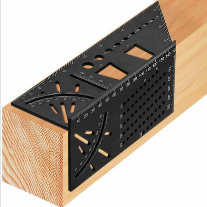 Multi-Function Aluminum Angle Ruler For 3D Woodworking-1915197242545934336