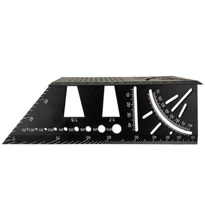 Multi-Function Aluminum Angle Ruler For 3D Woodworking-1915197242545934337