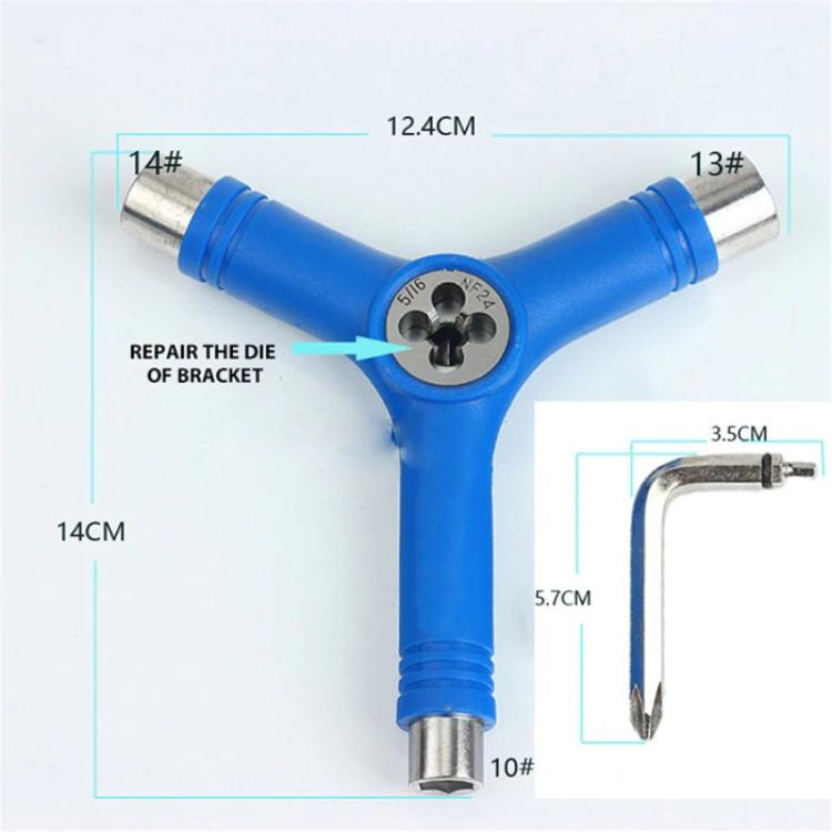 Y-Shaped Skateboard Tool For Bearing Repair - Black-1964932148653854723