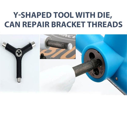 Y-Shaped Skateboard Tool For Bearing Repair - Black-1964932148653854724
