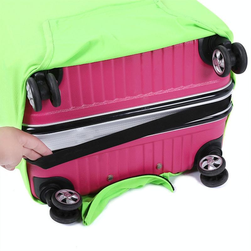 Yellow Elastic Luggage Dust Cover - Size L-1915196537718312962