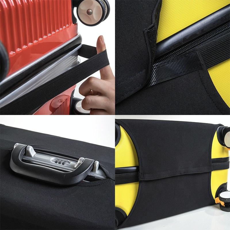 Yellow Elastic Luggage Dust Cover - Size L-1915196537718312964