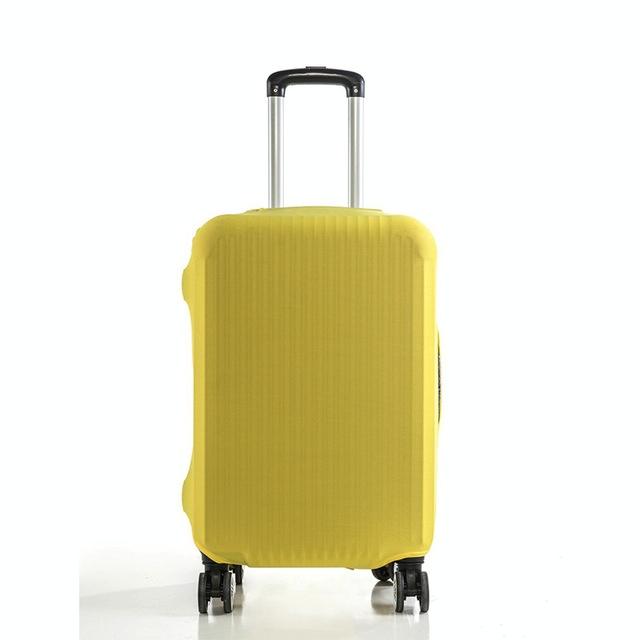 Yellow Elastic Luggage Dust Cover - Size L-1915196537718312966