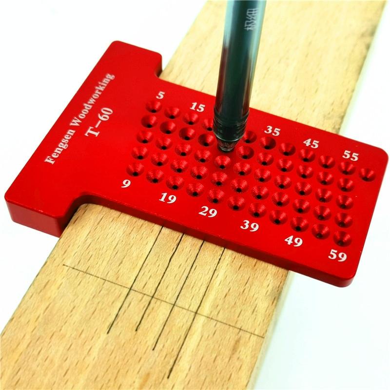 Marking Ruler For Woodworking T-Shaped Holes-1915198338744061957