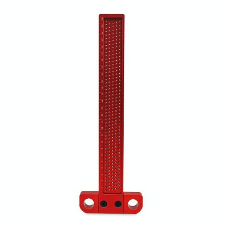 Precision T-Shaped Woodworking Marking Ruler - Ideal For Accurate Hole Measurements-1915197994261680128