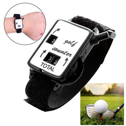Black Portable Golf Watch With Manual Counter-1969996415677632512