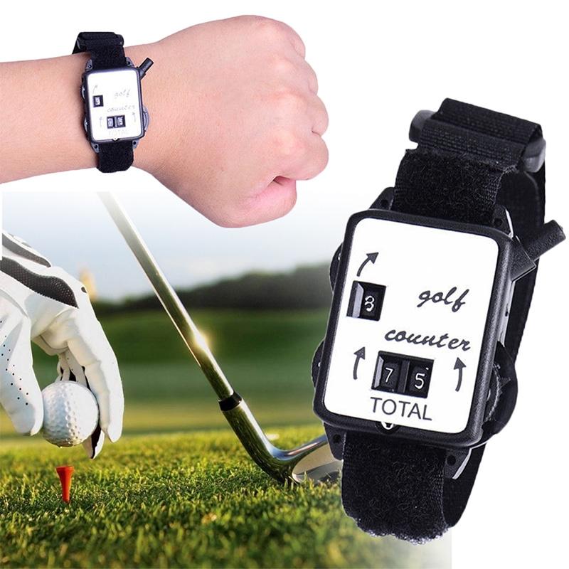 Black Portable Golf Watch With Manual Counter-1969996415677632517