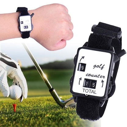 Black Portable Golf Watch With Manual Counter-1969996415677632517