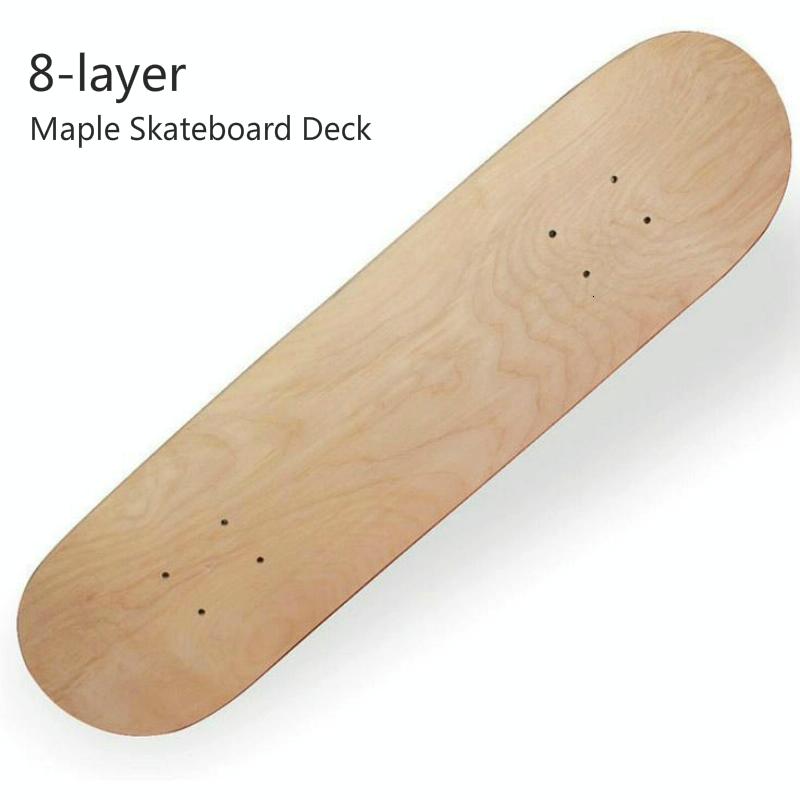 8-Layer Maple Double Raised Roughcast Skateboard With Four Wheels-1964932178504716290
