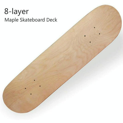 8-Layer Maple Double Raised Roughcast Skateboard With Four Wheels-1964932178504716290