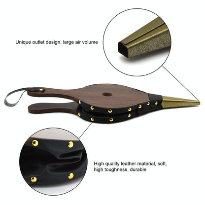 Vintage Wooden Fireplace Blower For Traditional Cooker - Diy Accessories-1915197102275825668