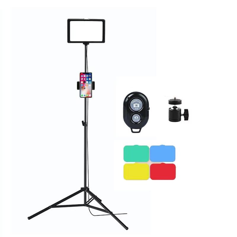 6 Three-Colour Photography Flat-Panel Fill Light With Bluetooth Remote And 2.1M Bracket-1915197260505944064