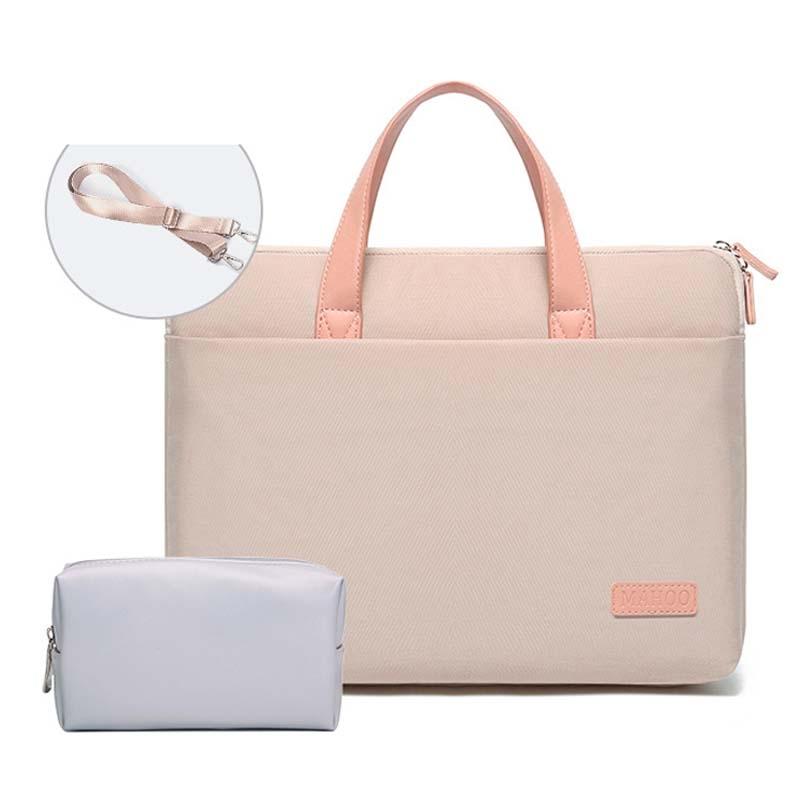 Ultra-Thin Macbook Laptop Bag - Khaki & Gray 15.6-16.1 Inches-1915197435718799366