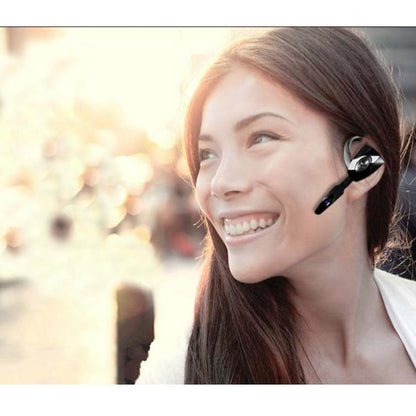 Business Bluetooth 5.0 Earphone With Hanging Ear Design - Black-1915196850407870472