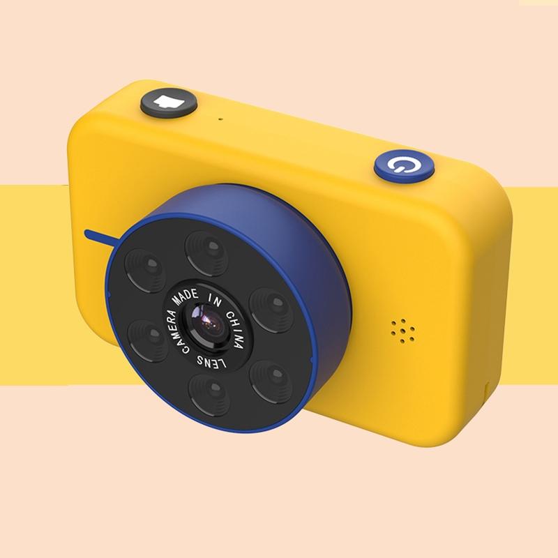 Mini 4K Dual Camera For Kids - 50Mp Front & Rear - Yellow-1915196686125371393