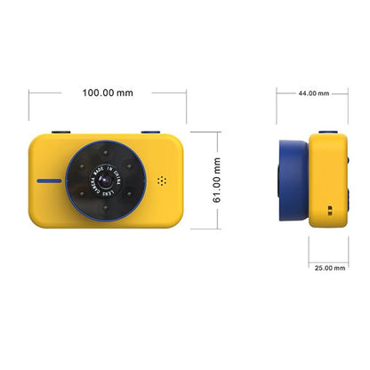 Mini 4K Dual Camera For Kids - 50Mp Front & Rear - Yellow-1915196686125371396