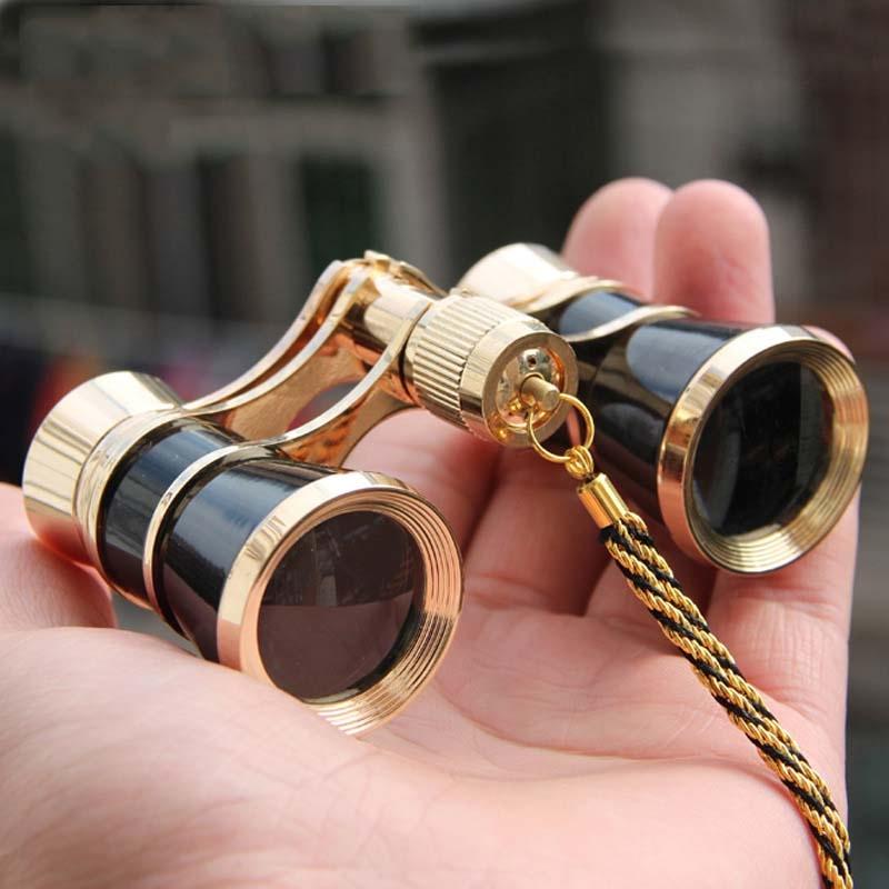 Classical Ladies Binoculars For Drama Watching With Chain - 3X25Mm Black-1915196514381205504