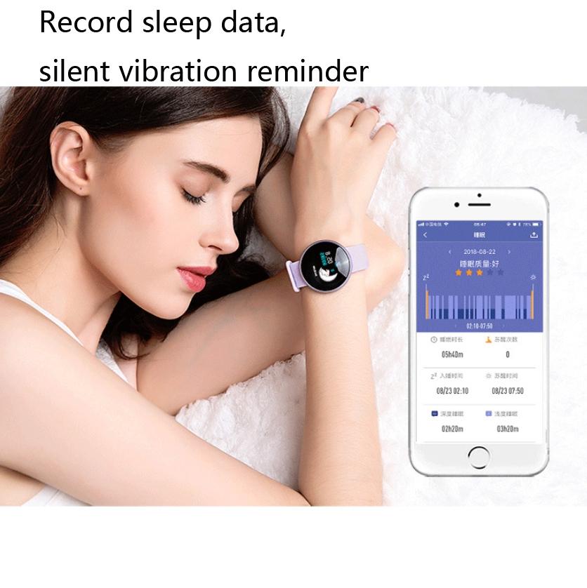 Smart Bracelet With Heart Rate Monitor And Menstrual Reminder - Red Ip68 Waterproof-1915196514846773252