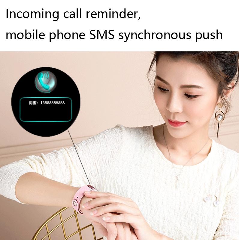 Smart Bracelet With Heart Rate Monitor And Menstrual Reminder - Red Ip68 Waterproof-1915196514846773253