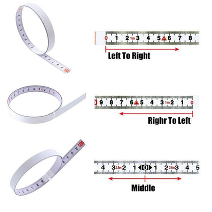 Self-Adhesive Steel Ruler With 2M Tape Measure - Sticky Scale-1915197851416268804