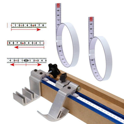 Self-Adhesive Steel Ruler With 3M Tape Measure - Sticky Scale-1915198000322449413