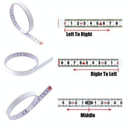 Self-Adhesive Steel Ruler With 2M Tape Measure - Sticky Scale-1915197875101503492