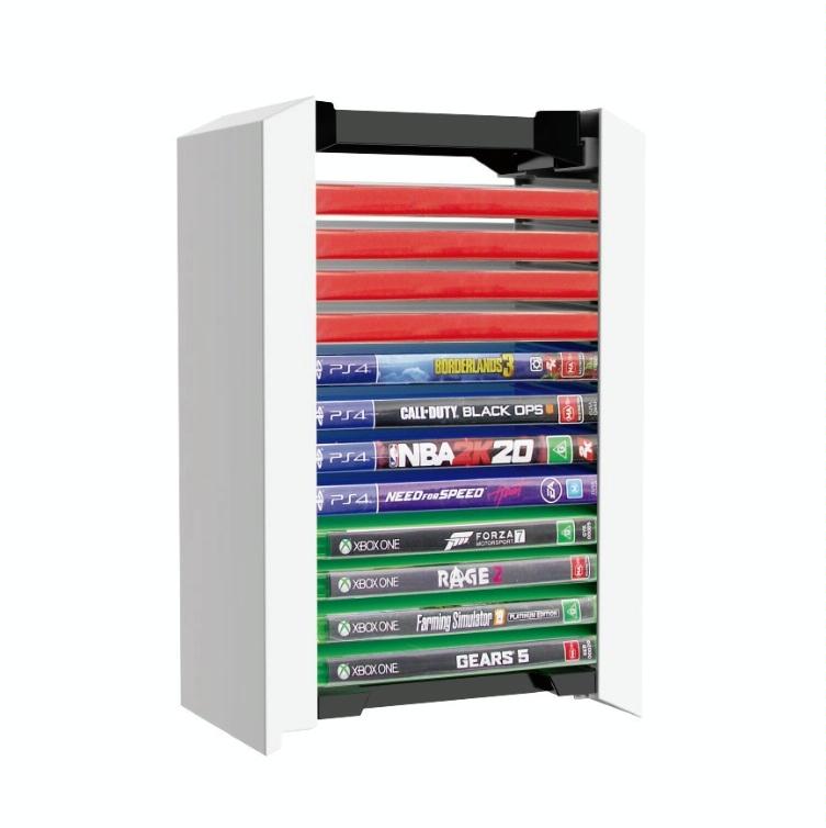 12-Cd Double-Layer Storage Rack For Ps5 Console Games-1964932237816369154