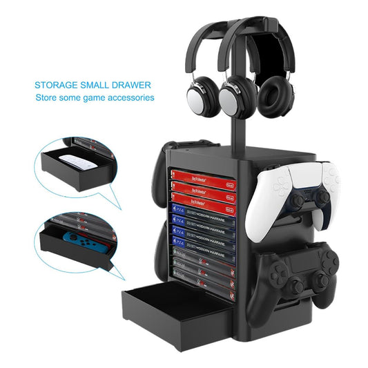 Ps5 / Xsx Game Disc & Headphone Storage Rack-1964932257248579585
