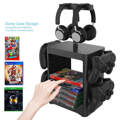 Ps5 / Xsx Game Disc & Headphone Storage Rack-1964932257248579586