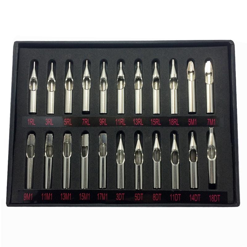 22-Piece Stainless Steel Tattoo Nozzle Set For Tattoo Supply-1915197699116896256