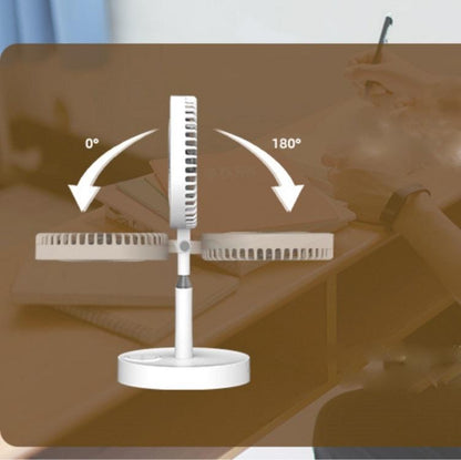 Multi-Function Rechargeable Fan Lamp With Telescopic Bracket-1915197395445092357