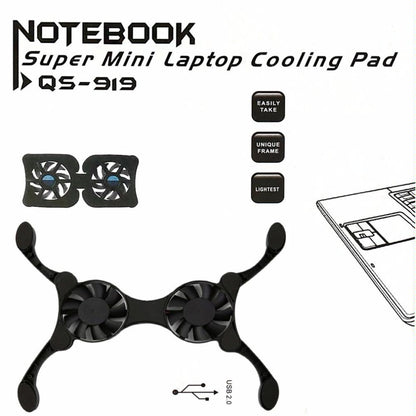 Portable Usb Laptop Cooling Fan - Foldable-1964932310738538497