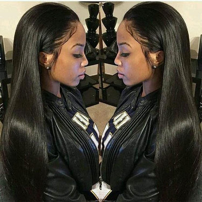 1 Style Straight Lace Front Human Hair Wig - 16-1915198136872210439