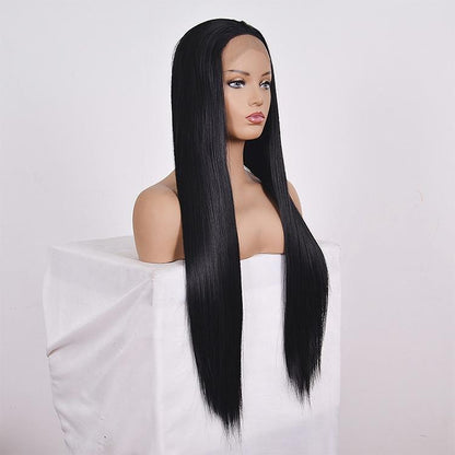 26 Straight Lace Front Human Hair Wig - Style 2 No Code - Natural Look-1922443439690092546