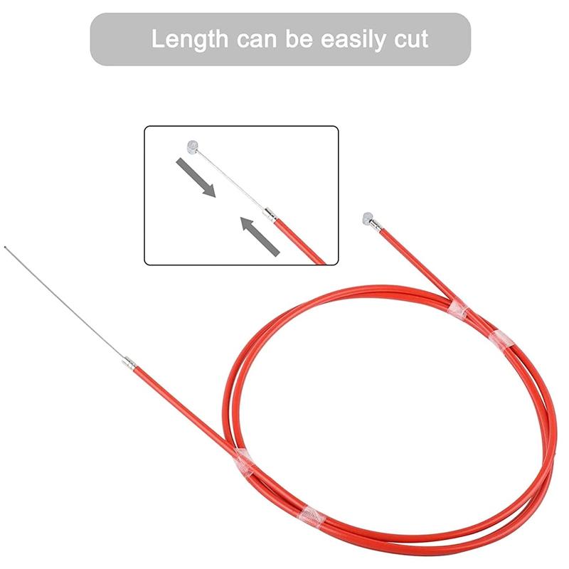 2-Pack Rear Disc Brake Cable For Xiaomi Mijia M365 Electric Scooter - Red-1964932187048513539
