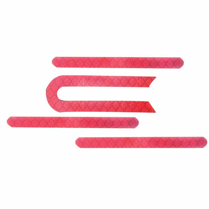 Reflective Strip For Xiaomi M365 Pro Scooter - U-Shaped Front And Rear Red-1964932195764277250