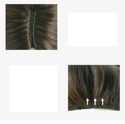 Silk Mist Blue Curly Wig For Girls - High Temp Long-1915198355877793796