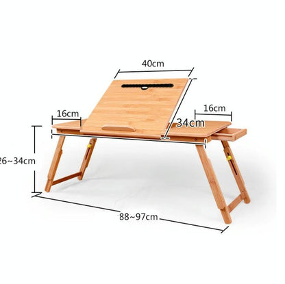 Adjustable Folding Laptop Desk For Bed With Card Slot And Lazy Computer Design-1964932312328179713