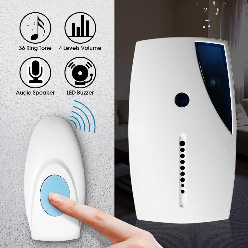 Wireless Waterproof Doorbell With 36 Chimes - Remote Control-1915197469176762374