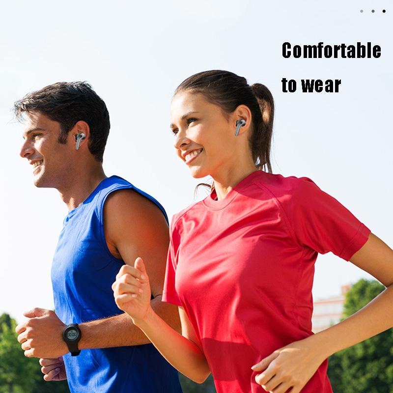 Black Wireless Bluetooth Earphone With Touch Display-1915196860214153221